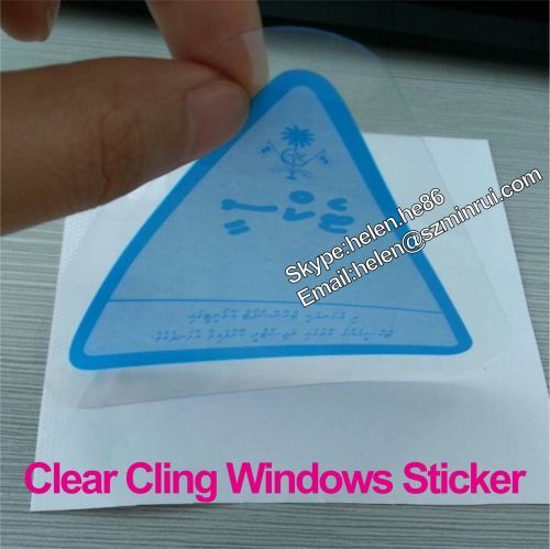 Custom Clear Static Cling Car Windshield Decal Sticker