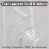 Custom Blank Transparent Void Stickers,Round Transparent Warranty VOID Sticker, Clear Tamper Proof Security VOID Sticker