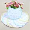 Baby bibs with cuted printed patterns