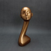 Golden female mannequin head for sale