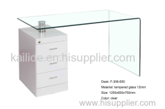 New design modern glass desk table