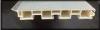 120mm Decorative PVC Kitchen Cupboard Skirting With Rubber Side