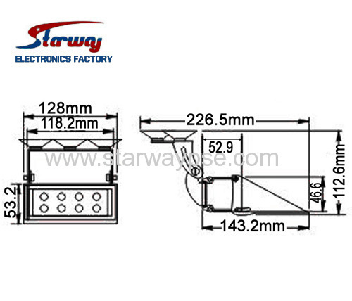 Starway Warning Emergency Vehicle LED Dash Deck light