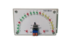 LED Voltmeter for monitoring voltage