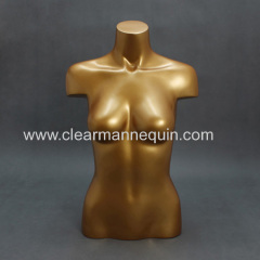 Golden torso female dress mannequins