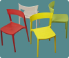 2014 new simple modern desigh dinning room furniture stackable plastic chairs plastic leisure chair