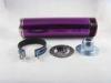 High Performance Purple Motorcycle Exhaust Pipe With Passivation , Zinc Plating