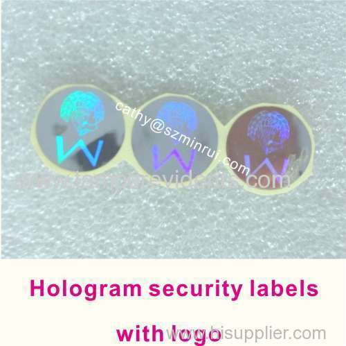 Hologram security sticker label