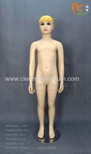 With hair and eyes child size mannequin