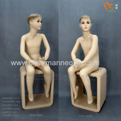 Fashion FRP sitting child mannequin