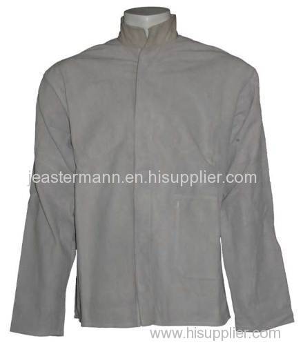 Kevlar Stitched Split Leather Welding Jacket With Velcro Closure