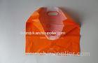 Orange Die Cut Plastic Bags , Gravure Printing and Heavy Duty Shopping Bag