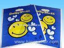 Blue Punch garment Die Cut Handle Bags LDPE polybag environment for T Shirt