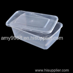 Clear Plastic Container with Lids (750ml)