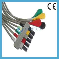 M1635A Philips 5 lead wires set