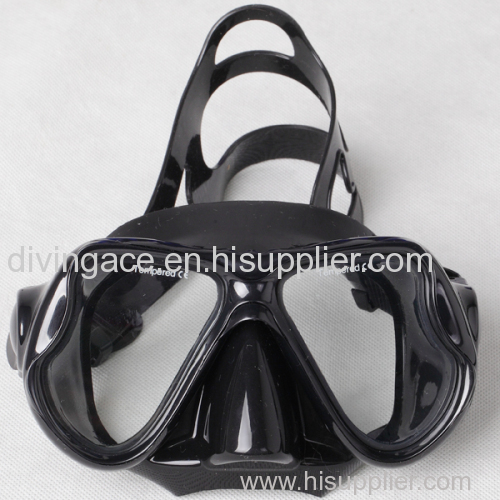With tempered glass lens professional scuba diving mask for diving & swimming