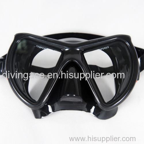 M24BS-BK-01 Wide view prefessional scuba diving gear free sea diving mask black