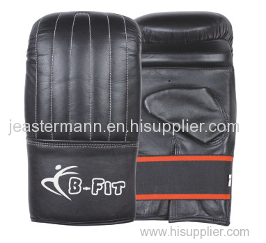 Leather Bag Gloves Mitts with Elastic Closure