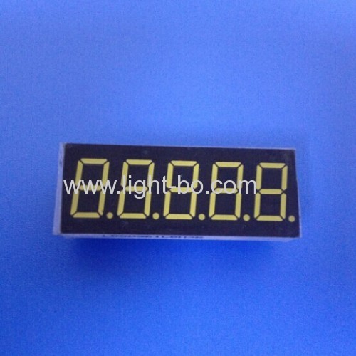 Ultra White 0.36 inch 5 digits 7 segment led display for Digital indicator