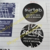 Custom self adhesive fragile destructible tamper proof seal stickers with Company logo