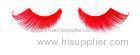 Waterproof Handmade Red False Eyelashes For Party , Really Long Natural Eyelashes