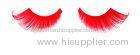 Waterproof Handmade Red False Eyelashes For Party , Really Long Natural Eyelashes