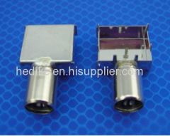 IEC connector tuner shell for set top box