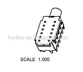 IEC male connector tuner shell for set top box