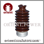 Brown color porcelain line post insulator