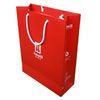 Printed Paper Carrier Bags Big Red Matt Lamination for Shopping