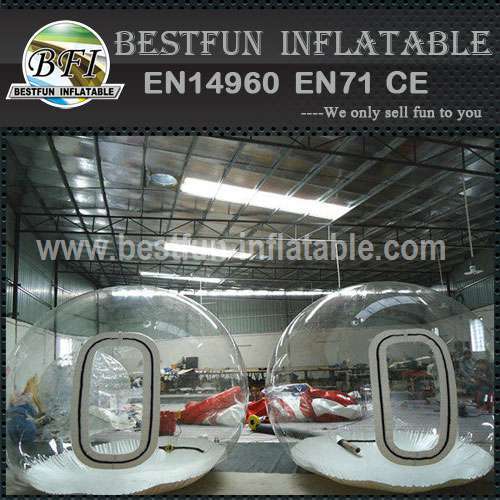 Outdoor inflatable camping bubble tent