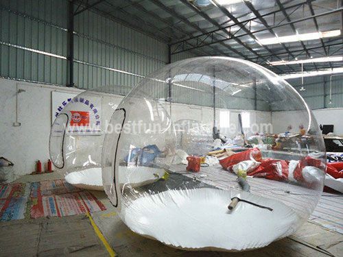 Outdoor inflatable camping bubble tent