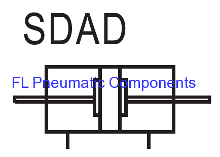 SDAD Double Rod Compact Cylinders