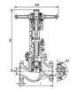 Chromium Molybdenum Alloy Steel Electric Valve Actuator, Check Value J41Y DN80 DN100