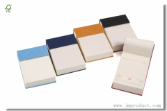 Top open mini white paper notepads with hardback