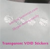 Custom Transparent Warranty VOID Stickers, Transparent Warranty VOID Vinyl Labels,Transparent Tamper Proof VOID Sticker