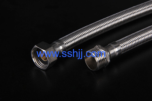 Sanitary flexible braided hose