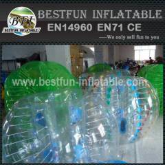 Clear plastic inflatable bumper ball