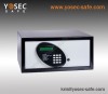 Illuminated hotel safe with master code opening