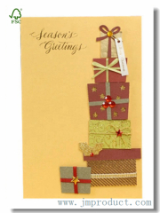 surprise boxed handmade Christmas card