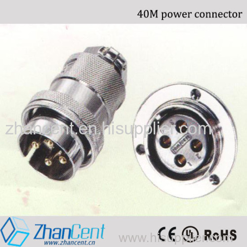 40mm Circular Cable Power Connector circular plug power connector