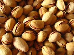 Dried salted pistachio nuts