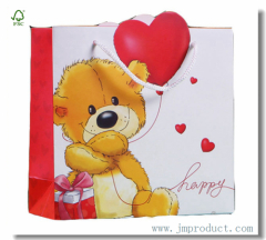 Teddy Bear Child Birthday Paper Gift Bag
