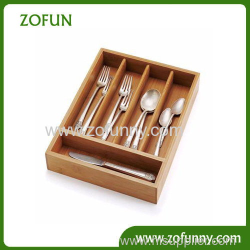 bamboo spoon fork knife storage