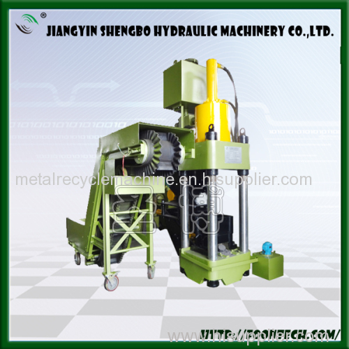 Hydraulic scrap metal powder briquetting press machine