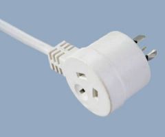 Piggyback AC Power Cord Australia with SAA Certification