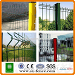 ISO9001 Powder coated welded curved panel fence