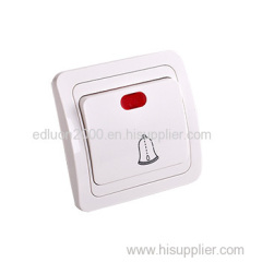 flush door bell wall switch with indicator