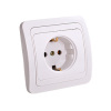 flush 1 gang wall socket with earthing