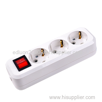 european extension socket with switch